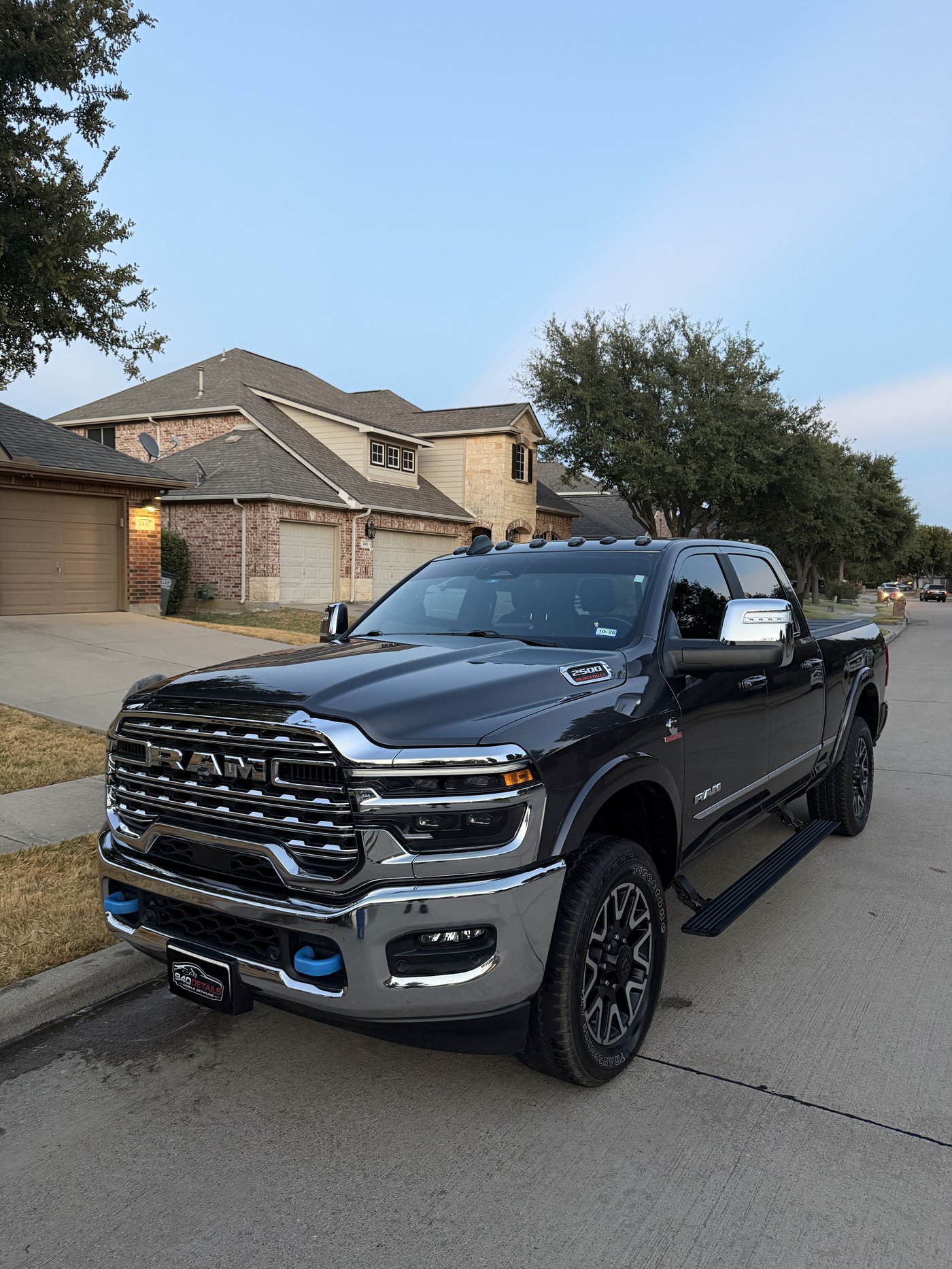 Black RAM 2500 HD truck after mobile truck detailing