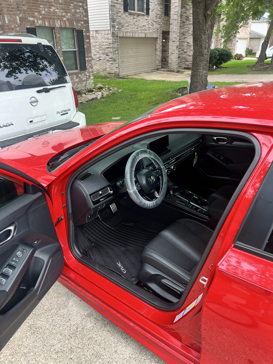 Honda Civic interior detail Frisco TX